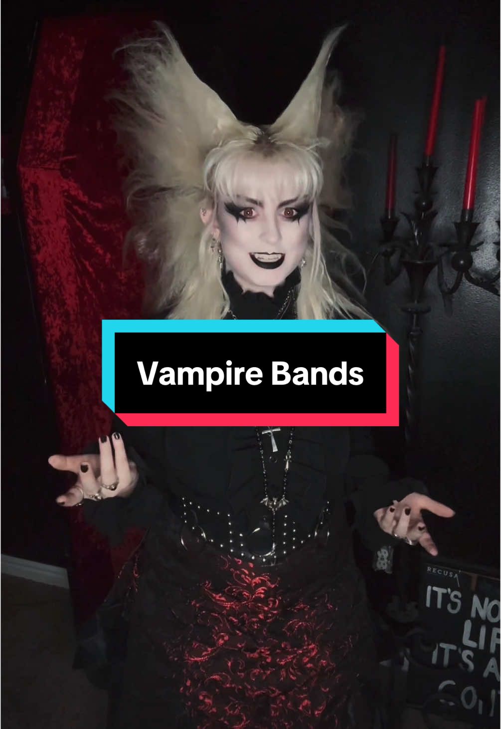 Replying to @Taylor Knight Vampire themed bands as requested! #vampireband #goth #vampire #deathrock #musicrecommendations #undead #tradgoth