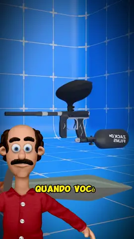 E se você usar uma arma no Paintbal?#humor #curiosidades #paintball