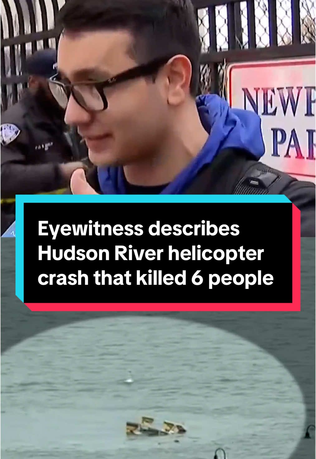 An eyewitness to the Hudson River helicopter crash tells NBC New York what he saw. All six people on the helicopter, including three children, are dead, New York City Mayor Eric Adams said at a news conference. The identities of the six people have not been confirmed but at least some of the victims were family members visiting from Spain, according to officials. The investigation is underway for the cause of the crash. #newyork #hudsonriver #breakingnews 