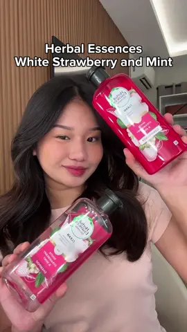 Get soft, shiny and healthy hair with the help of Herbal Essences White Strawberry & Mint line! Check it out now 🛍️
