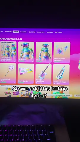 #lyric #skin #fortnite #itemshop #coachella #2025 