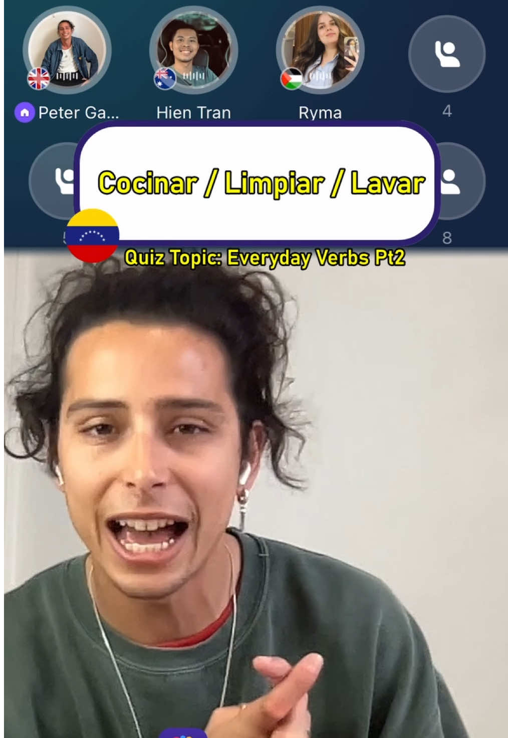 Comment ME to join Peter’s Spanish classes!  #spanish #learnspanish #spanishquiz #spanishteacher #hellotalkspanish #hellotalk 