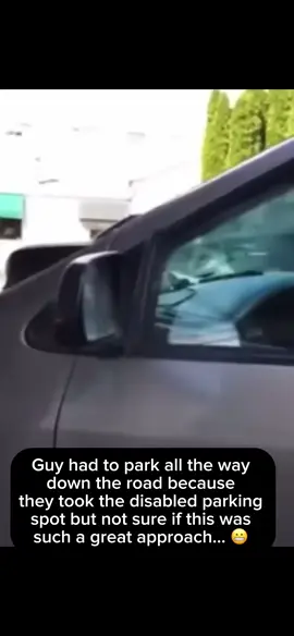 Parked in disabled parking spot so the recorder isn’t very happy and here’s what happens next… 😳