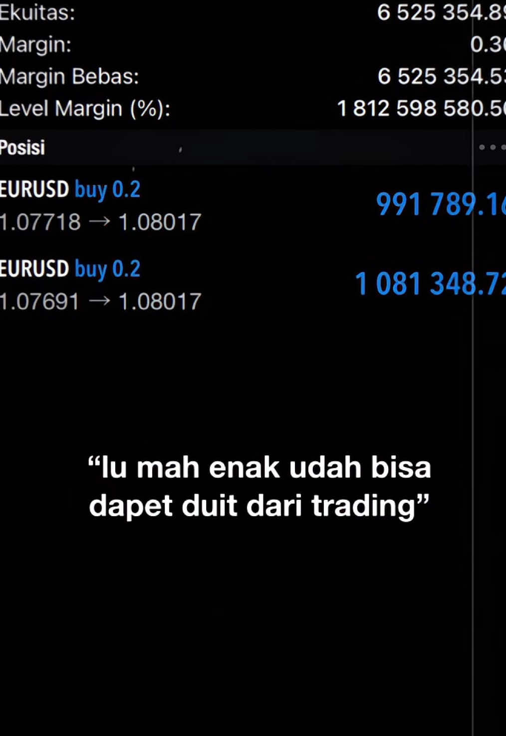 yang ga enaknya ga diliatin bang #fyp #daytrader 