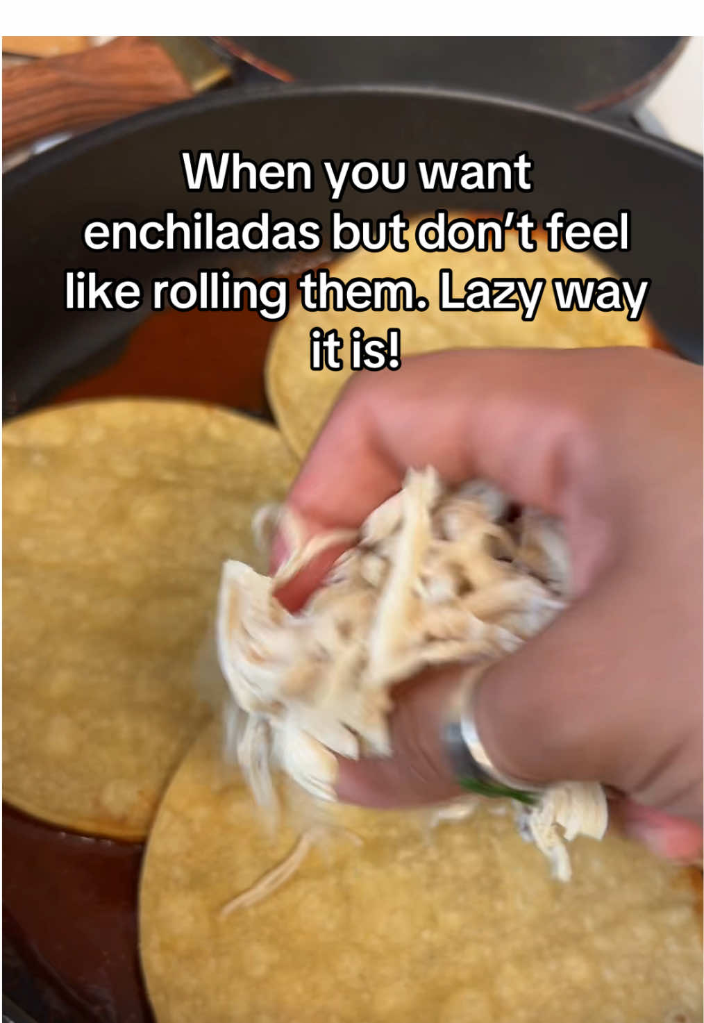 Lazy enchiladas for dinner today! #enchiladas #EasyRecipe #easydinner #dinner #DinnerIdeas 