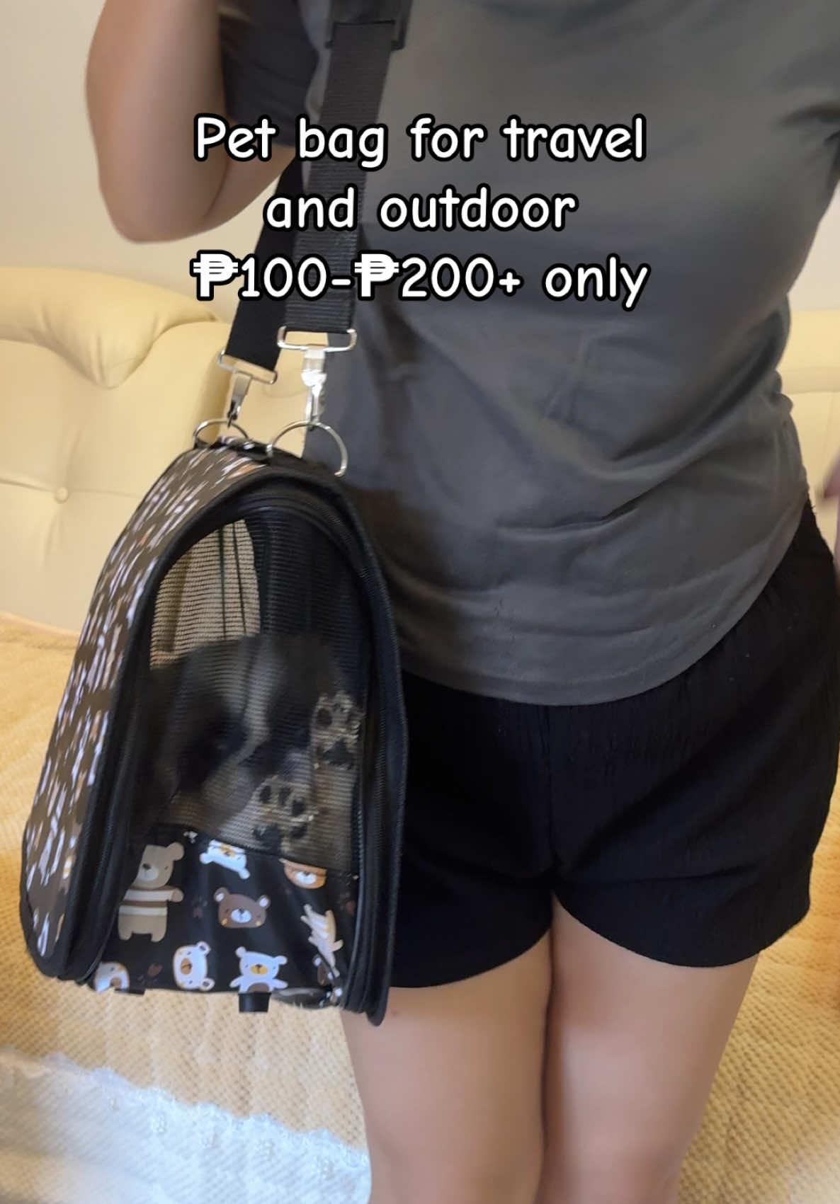 Makakasama na din ang ating mga fur babies dogs and cats sa galaan dito sa pet bag nato! 🐾🐱🐶 #pettravelbag #travelbagforpets #petcarrier #fyp 