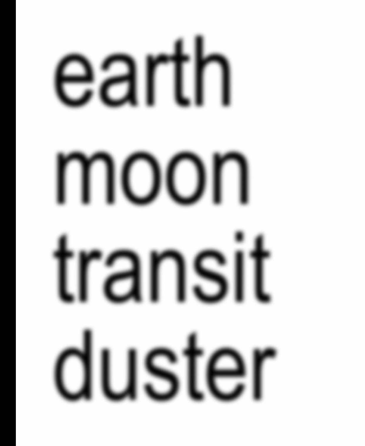 earth moon transit - duster  #fyp #duster #song #lyrics #music #brat #xyzbca 