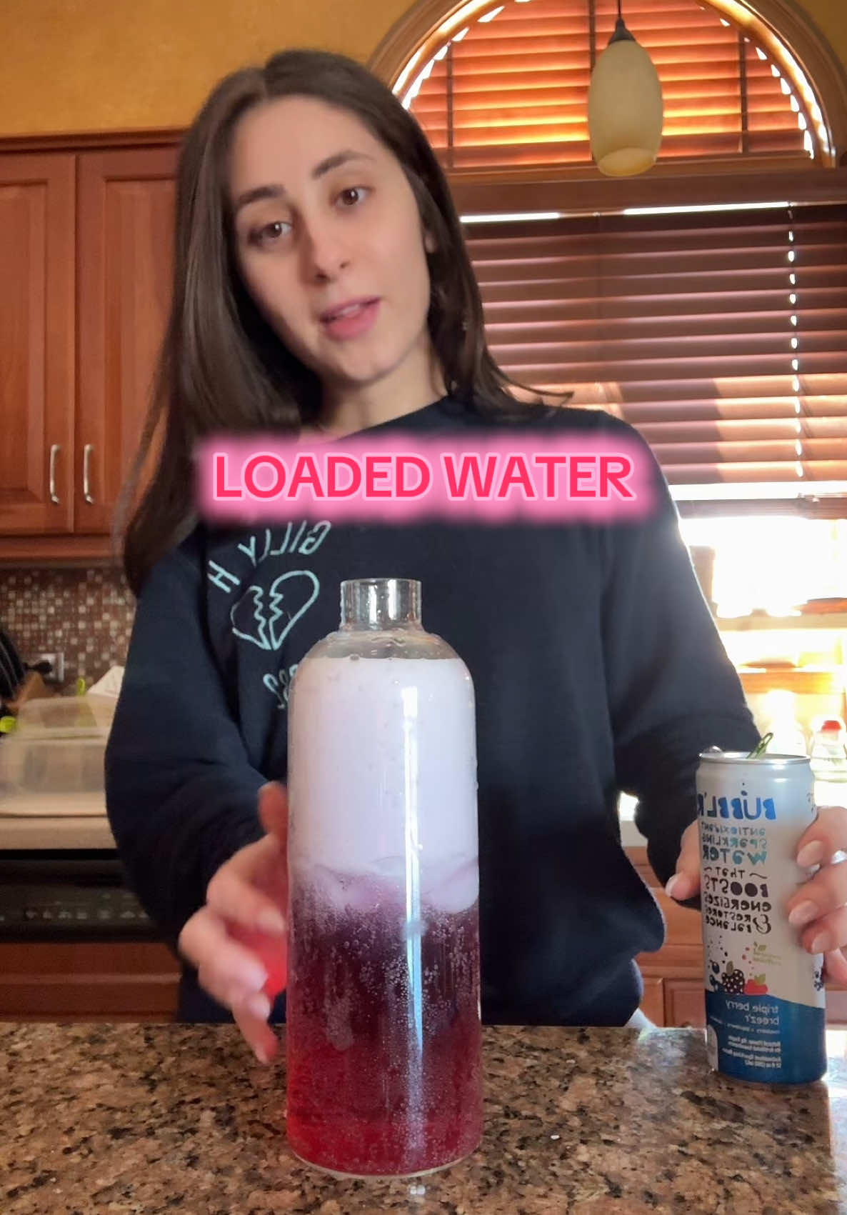 I had to water it down lol #fyp #foryoupage #poppi #loadedwater #Vlog 