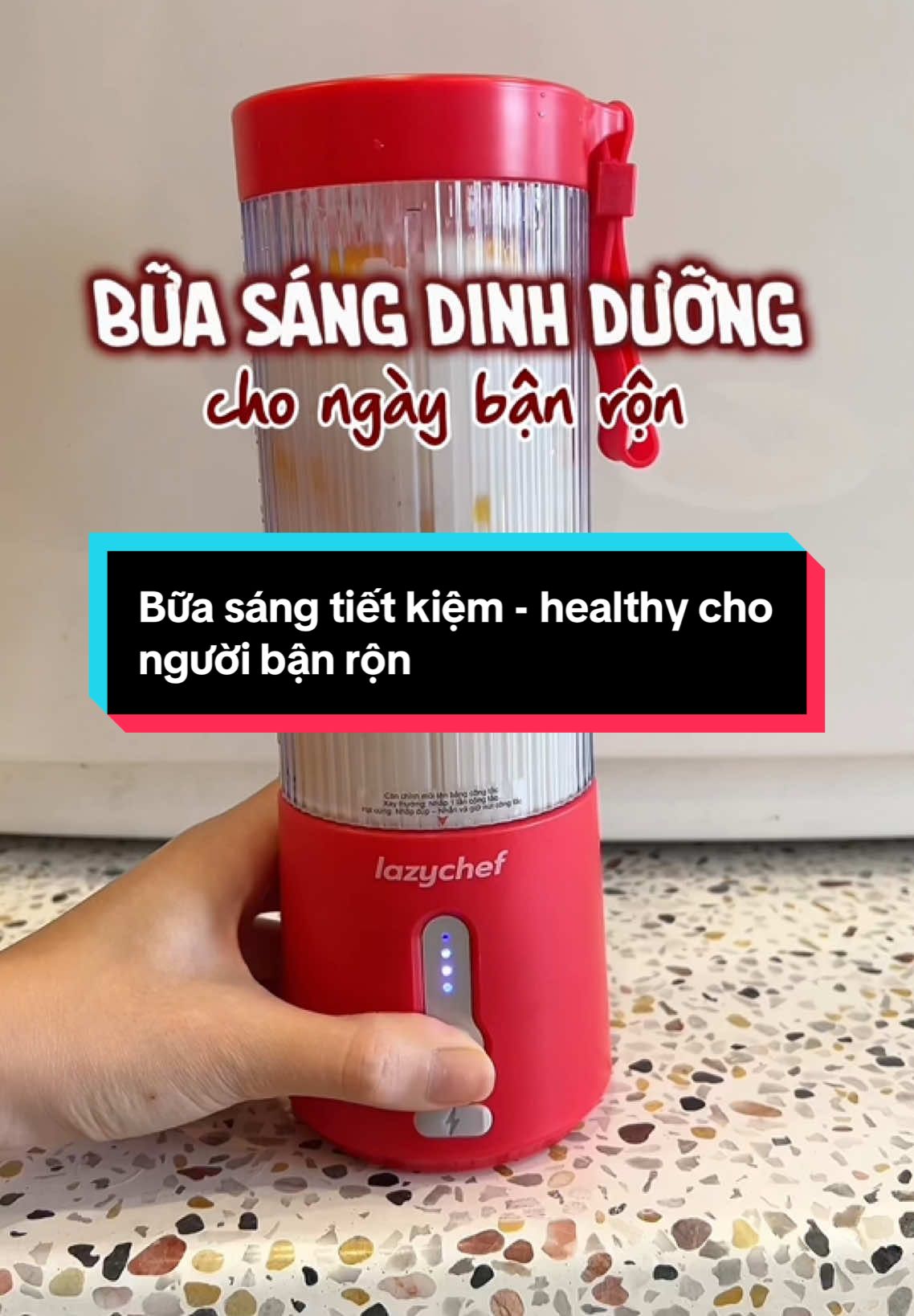 Chỉ 30s hô biến ngay bữa sáng vừa dinh dưỡng lại vừa tiết kiệm cho người bận rộn #lazychefvietnam #mayxaysinhtomini #mayxaycamtay #mayxaybotui3in1 #mayxaysinhto 