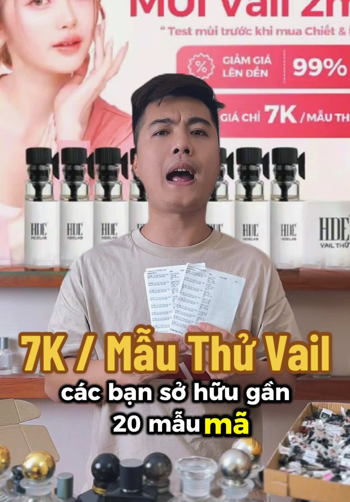 Mẫu thử nước hoa cho khách hàng mới #nuochoa #reviewnuochoa @HDELab88 