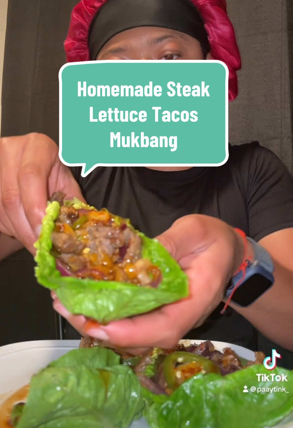 Homemade Steak Lettuce Tacos Mukbang  #homemade #steaklettucetacos #lettucetacos #steaktacos #tacos #steak #mukbang 