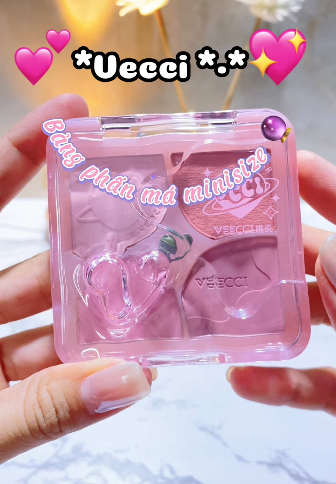 Phấn má hồng 4 ô nhà Venncci #Vennci #phanmat 