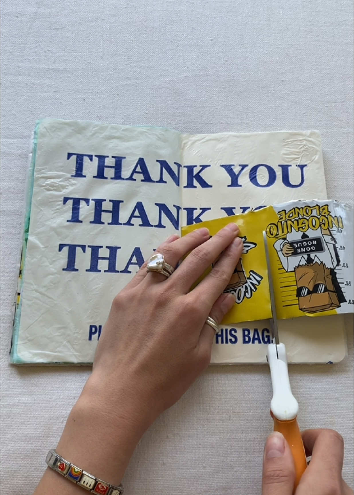 these cans were just too perfect not to cut up… asmr junk journal with me #junkjournalideas #asmr #junkjournal #scrapbooking #scrapbook 