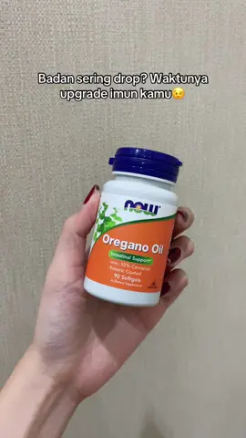 Oregano Oil dari Now Foods — solusi alami untuk bantu jaga imun & pernapasan kamu. Cukup 1 softgel sehari, tanpa ribet. Yuk, mulai hidup lebih sehat hari ini!” #NowFoods #OreganoOil #SuplemenAlami #JagaImun #HealthyLifestyle 