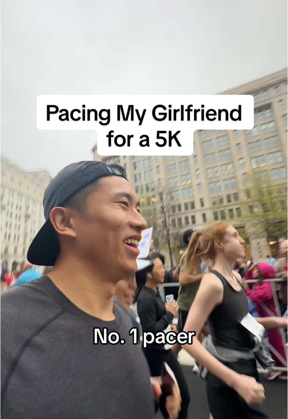 Come with me to pace my girlfriend for the Cherry Blossom 5k 🌸 . . . #run #Running #marathon #race #racerecap #runtok 