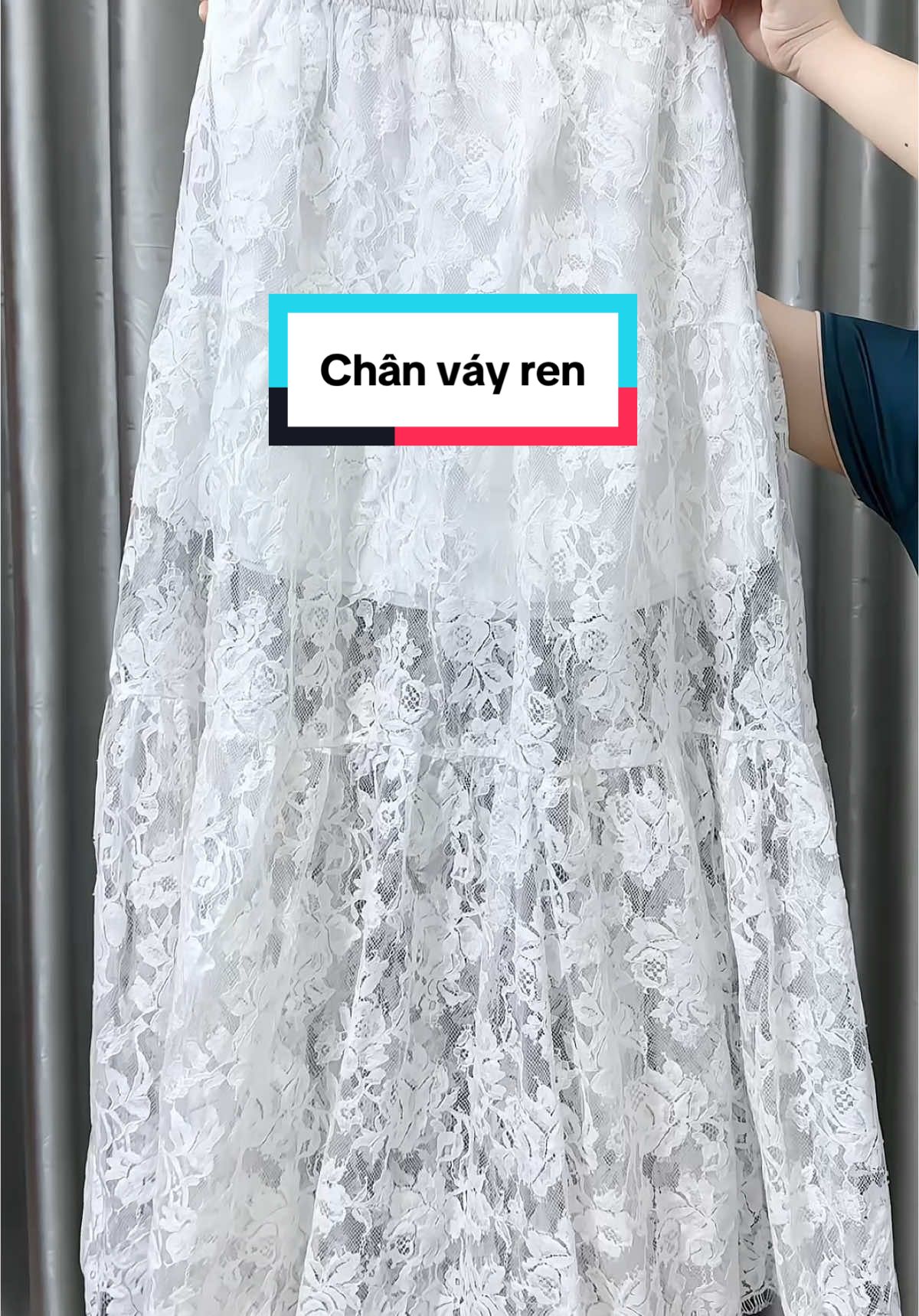 Chân Váy ren Hoa Hàn Quốc ba tầng hottrend#xuhuong #chanvay #chanvayren #chanvayrendai #chanvayxinh #thoitrang #reivew #thoitrangnu #outfit 