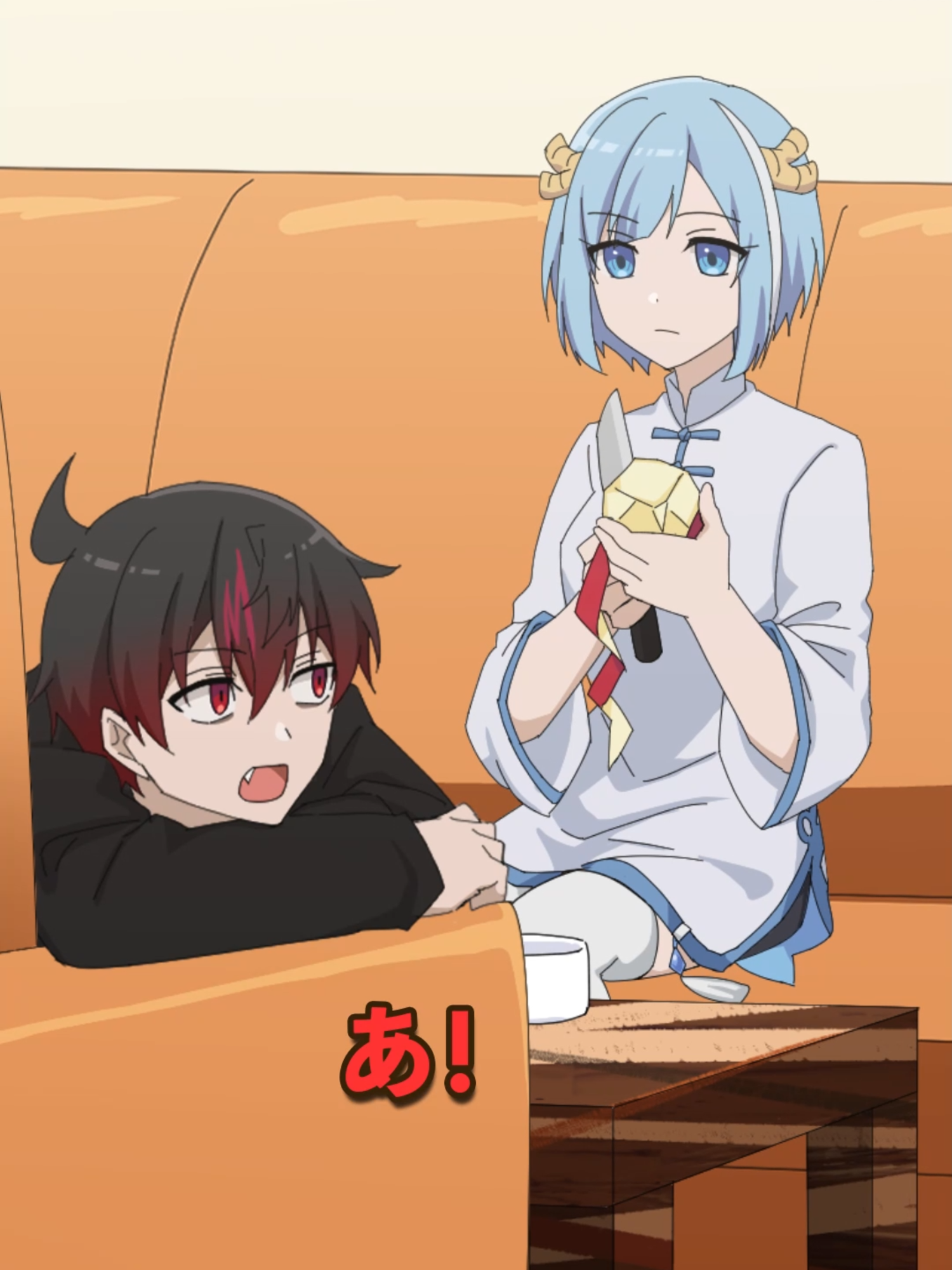 「あ」と「ん」だけで会話は成立するのか？#Plottアニメ#混血のカレコレ