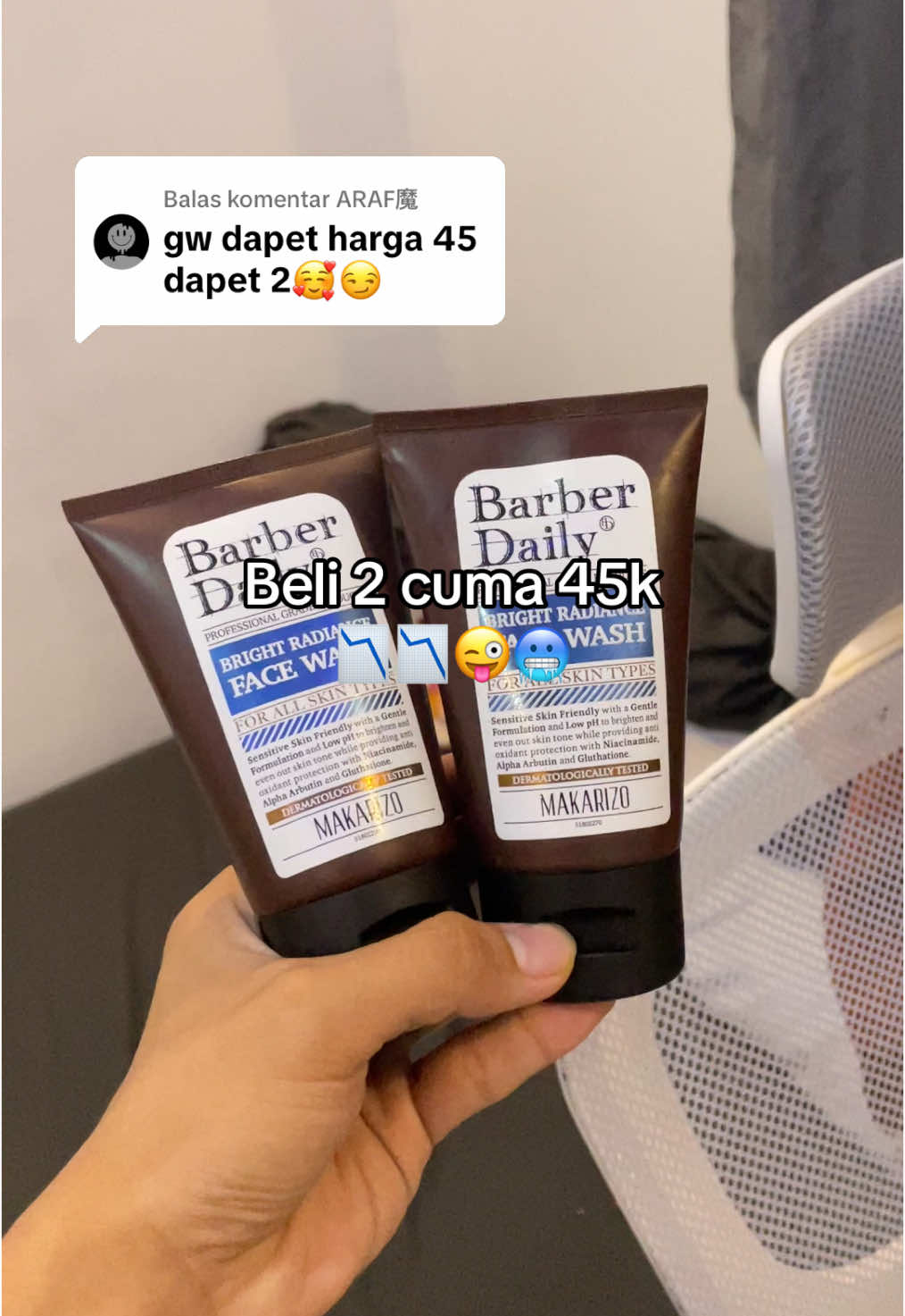 Membalas @ARAF魔 #facewash #sabunwajah #pencerahwajah #barberdaily #fyp #viral 