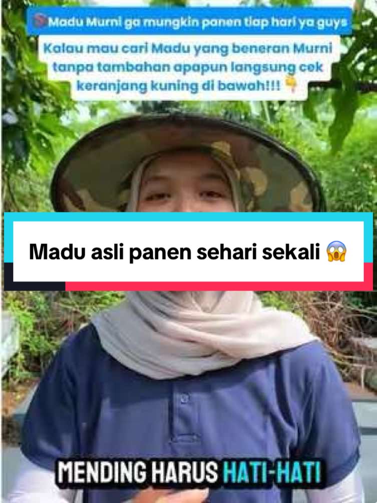 Live panen madu sehari sekali 😱 Bahaya banget kalau masih banyak yang percaya madu murni bisa dipanen secepat itu!! #madu#panenmadu#madumurni#murahnikmatlezat#promoguncang44#promo#liburan#stecu 