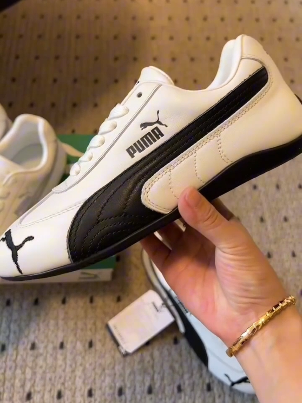 Puma Speedcat OG Leather White Black #pumaspeedcat #puma #fyp #fypage 