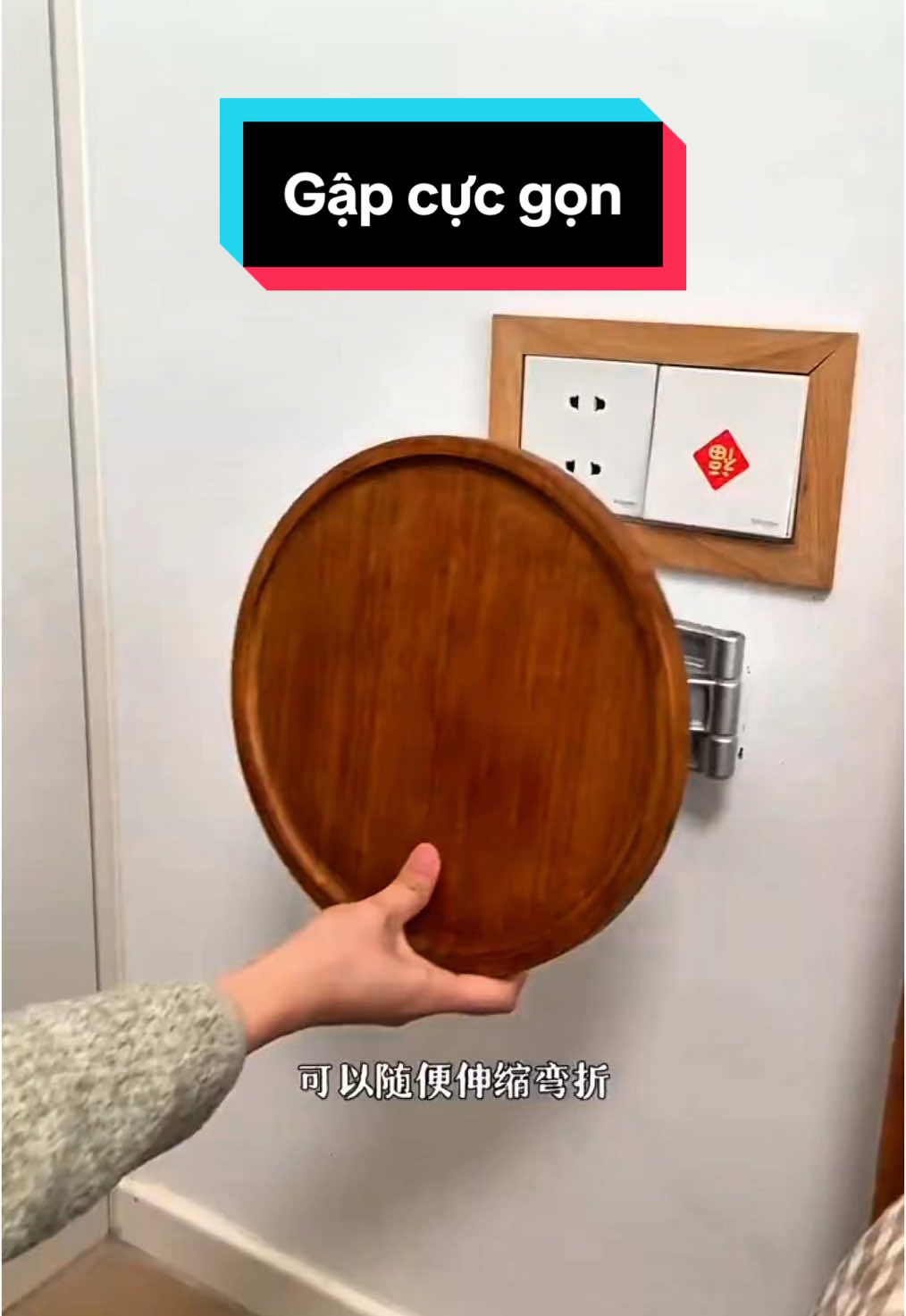 Bàn treo tường gấp gọn #xuhuong #bantra #noithatdep #viral  @Nội Thất Gấp Gọn Tiện Ích 08 