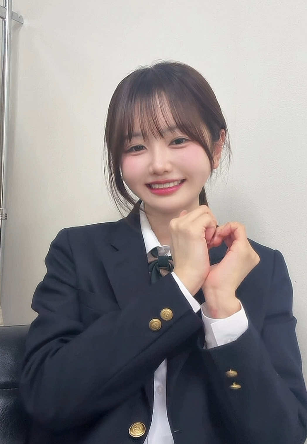 撮影でした〜🎥 制服久しぶりだたーーー！どうーー！ #韓国人 #ちせ 