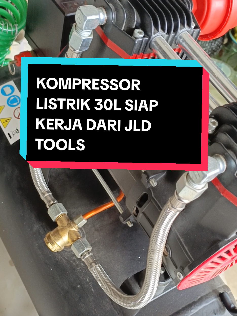 KOMPRESSOR LISTRIK 30L SIAP KERJA DARI JLD TOOLS  #jaminanhargaterbaik #wibgajian #mekanikmuda #alatbengkel #alatteknik #kompressor #kompresor #jldtools 