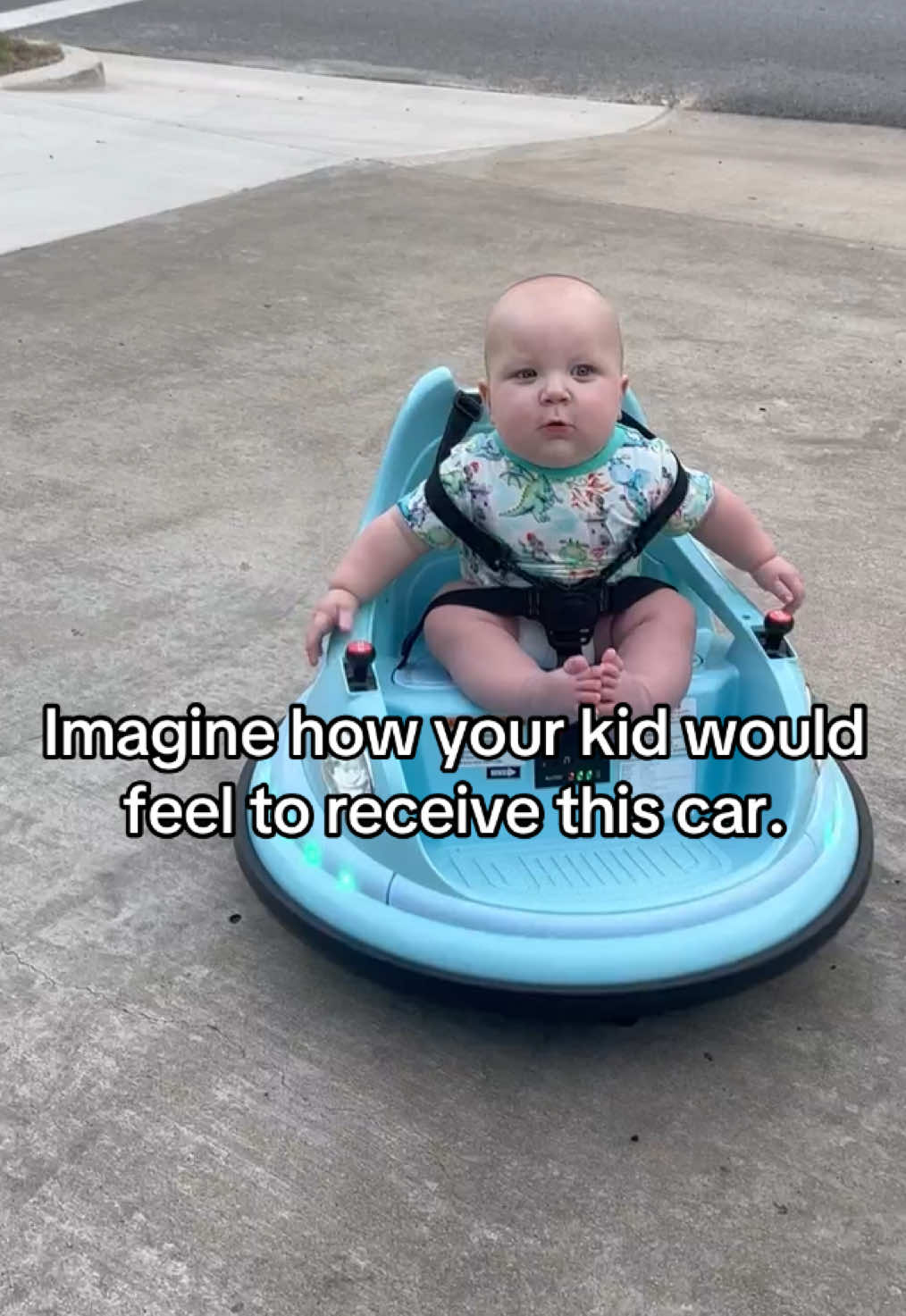 I was very pleasantly surprised that it had a remote control for mom to manipulate. It also has shock absorbers. It is really worth it.#dripexbaby #giftforkids #kidstoys #bumpercars #refreshyourspace 
