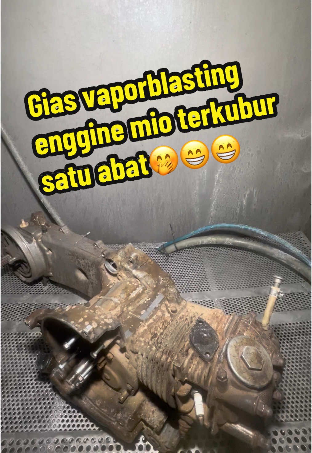Cuss vaporblasting enggine mio😉🙏🙏