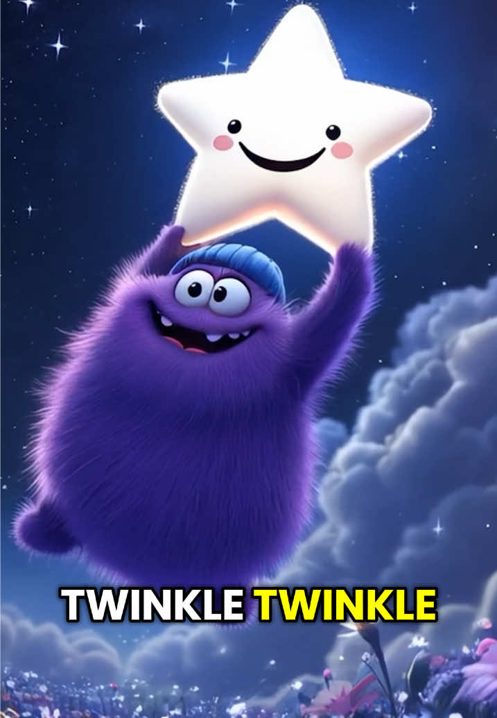 ✨Close your eyes, little dreamer… can you see the stars twinkling just for you? 💜 Up above, where Fuzzlets play, the night sky dances with magic and light. 💫 #Ministudio #foryoupage #twinkletwinklelittlestar #disney #fyp