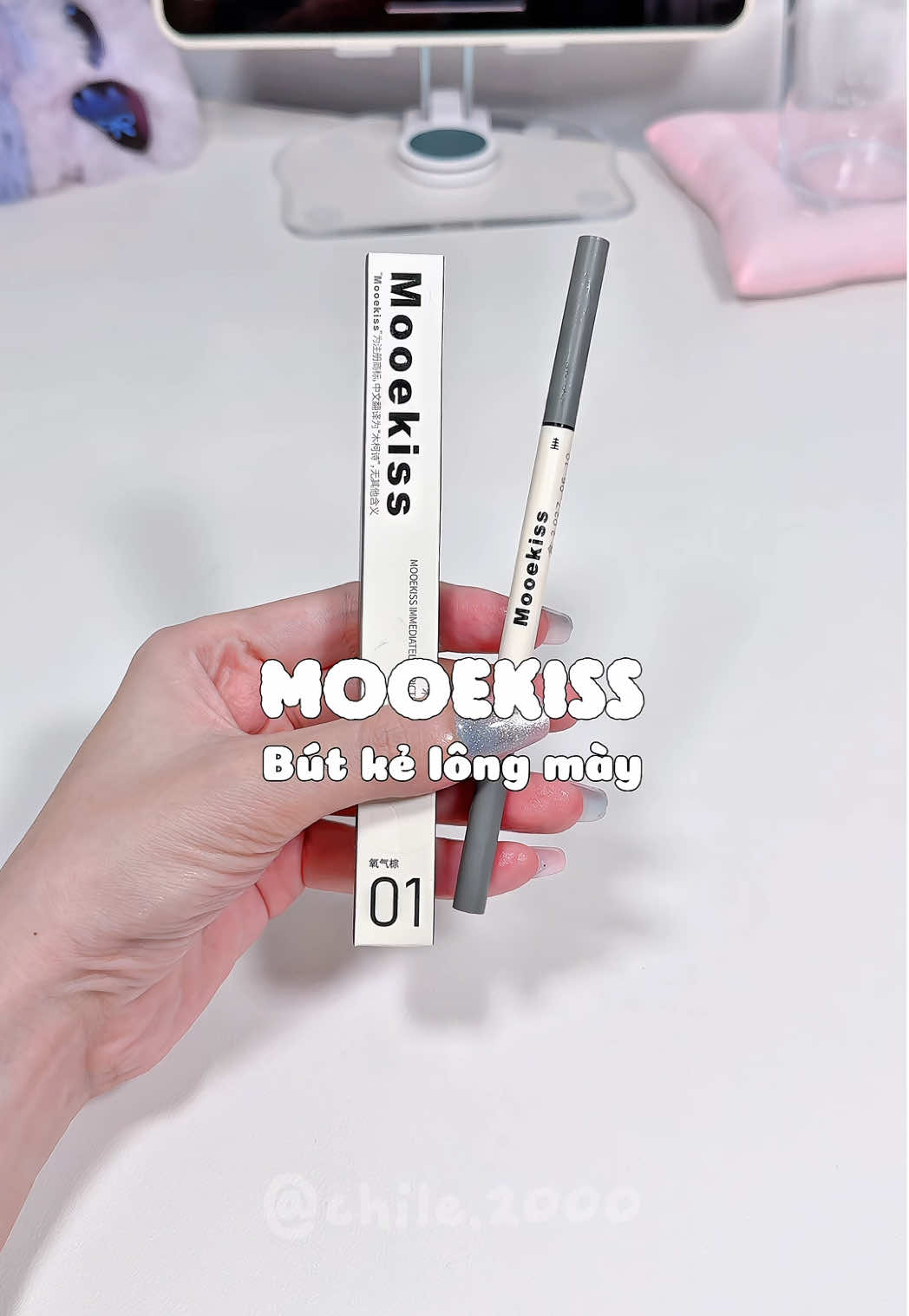 Chì kẻ mày MOOEKISS xịn lắm lun  #mooekiss #chikemay #eyebrows #review #reviewlamdep #goclamdep #unboxing #xuhuong #fyp #chichi2k 