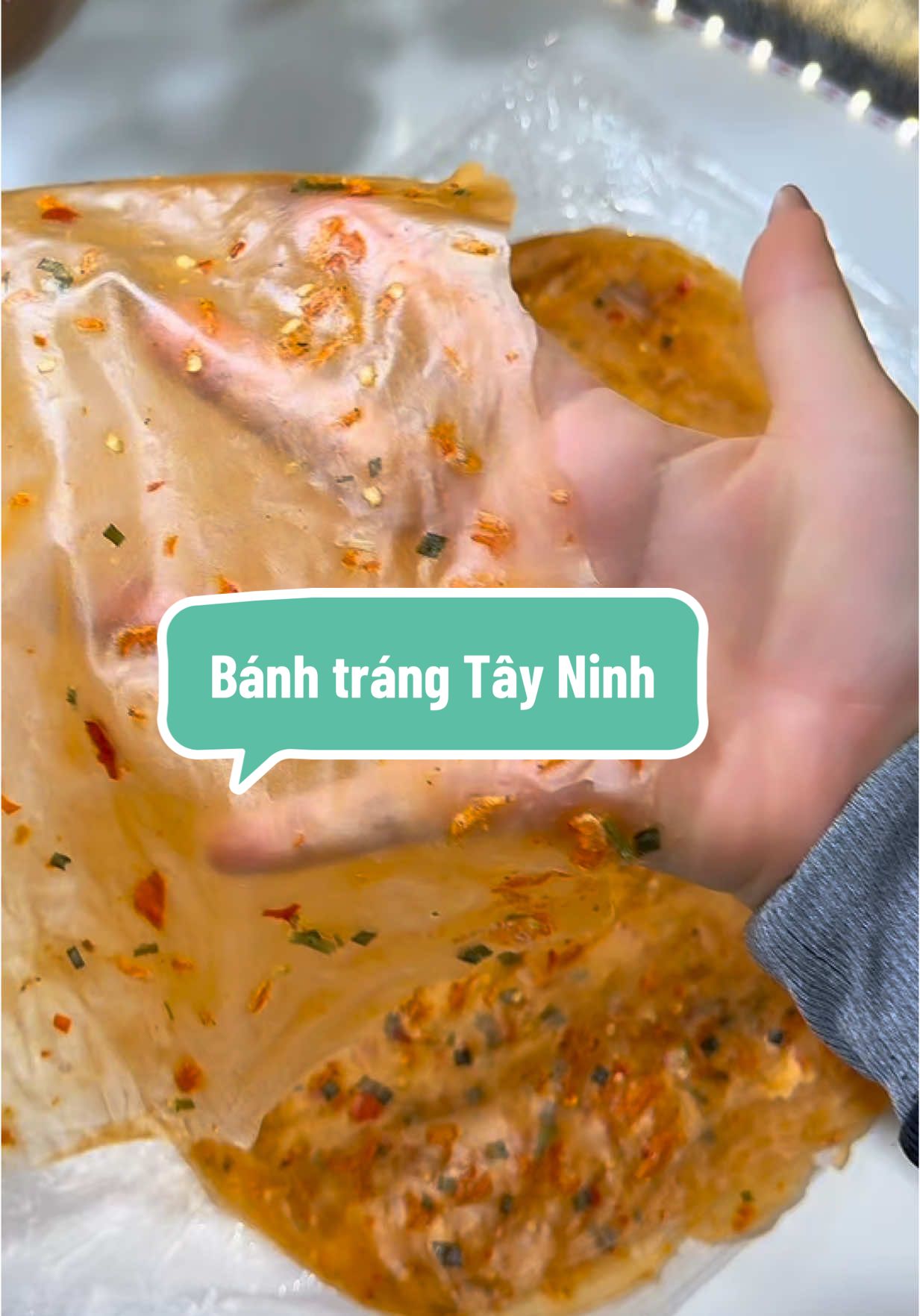 Bánh tráng dẻo tôm cay đặc sản Tây Ninh #tieungoc #cachlai #banhtrangdeocay #banhtrangtayninh 