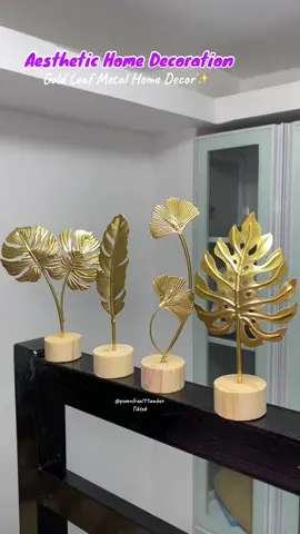Lalong gaganda bahay natin sa ganito kagandang Home Decoration❤️ Gold Leaf Metal Home Decoaration / Home Display #homedecoration #homedecor #goldleafmetaldecor #aesthetichomedecor 