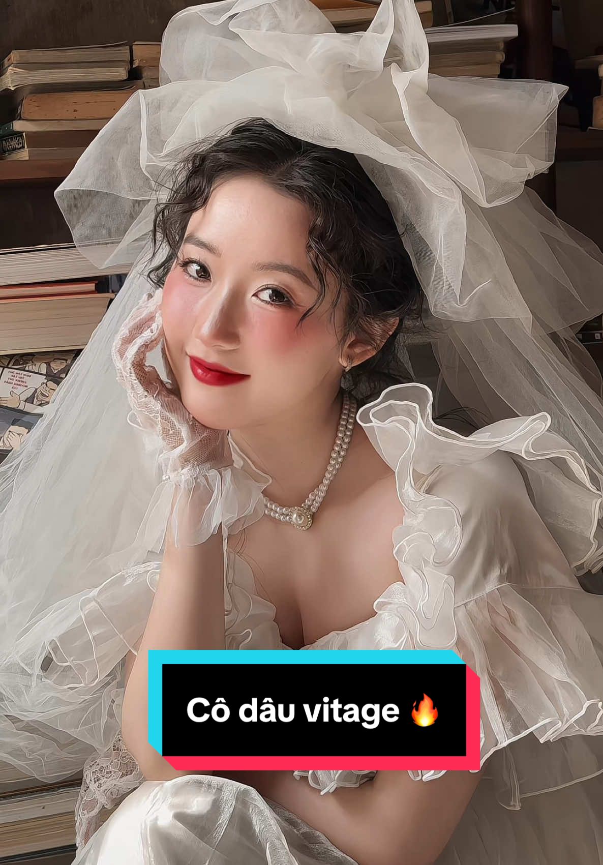 👰🏻‍♀️ thập niên 90 #makeup #codau #thapnien90 #makeupcodau #vitage #xuhuong 