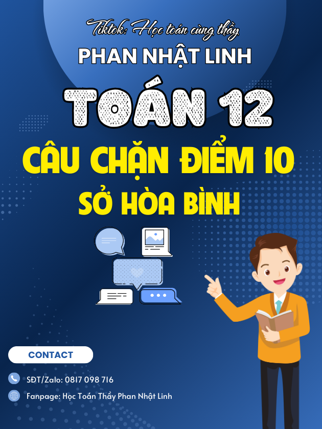 Câu chặn 10 Sở Hòa Bình cực hay 2025#LearnOnTikTok #2k7quyettamdodaihoc #Toanthucte #đạohàm #thptqg2025 #tocdodangmucnuoc #2007 #viral_video