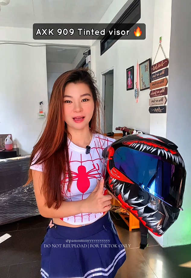 Replying to @dead.mans.chest5 available na po ang tinted visor ng ating AXK 909 modular helmet 🥰🤗 #axk909tintedvisor #axktintedvisor #visor #axk909modularhelmetfullface 