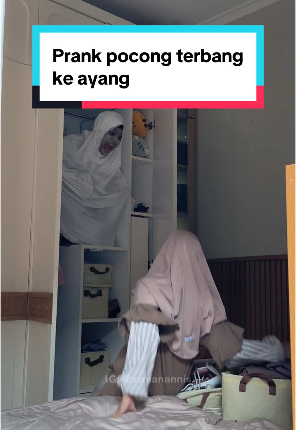 Balasan karena udah ngagetin orang lagi tidur⁉️🤣 #azmannis #azmanannis #shaquilleannisaoy #babyshaquilleelshirazy #prank 