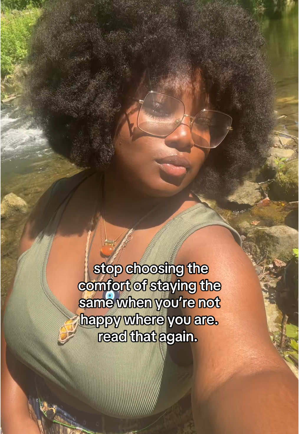 it’s not good for u love #introspection #selflove #earthyblackgirl #discipline 