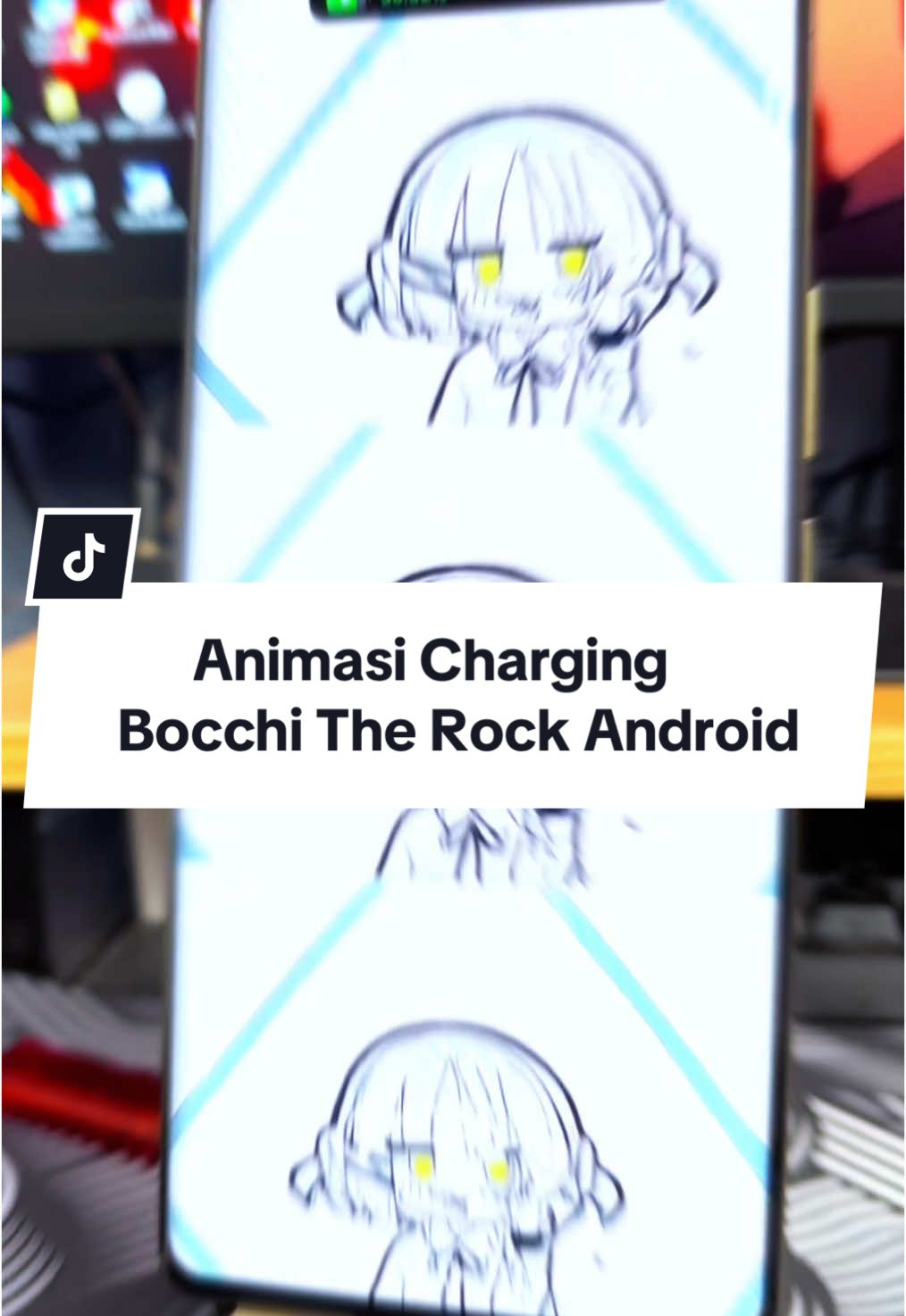 Animasi Charging Bochi the Rock di Android… #trikandroid #tutorial #android #charging #anime #bocchitherock 