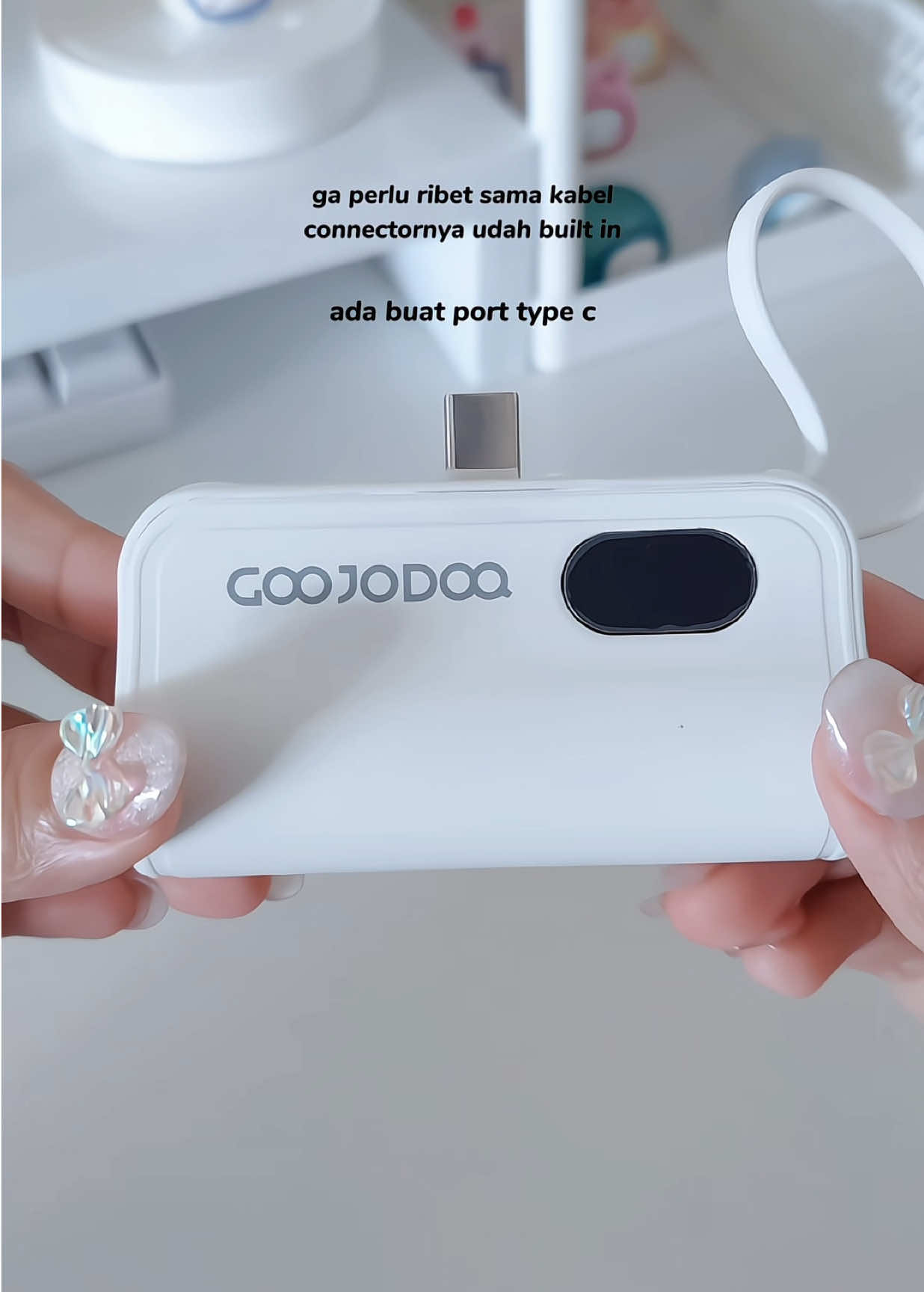 ga bakal kehabisan baterai powerbank lagi karna udah ada led indikator persentasenya jadi lebih gampang liat kapan harus dicharge✨ #powerbank #powerbankmini #powerbankgoojodoq #goojodoq #powerbankmurah 