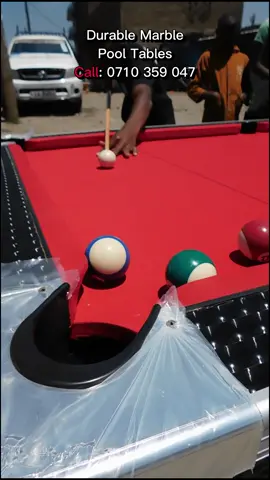 Red & Black Pool Table, Marble with all accessories going for only Kes 80k. Contact us on 0710 359 047. Brand new and refurbished pool tables available,  All pool accessories like cue sticks, cue bags, cue balls, tips, Chalk, triangle racks also available. Visit us in Nairobi, along Outer-ring road Kariobangi, opposite Family Bank. We have Branches in Nakuru (Naka) & Embu (Mururi) Karibu! #pooltables #smartpooltables #cueballs #pooltable #foryoupage #8ballpooltrickshot #8ballpool #fyp #pooltabledesign