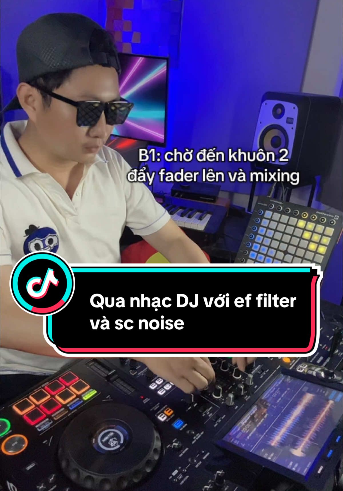 Phần 18: Hướng dẫn qua bài nhạc DJ đơn giãn với ef filter và sc noise cực mượt. #djpalin #djskills #dj #hocdj #remix #vinahouse #usbnhac #