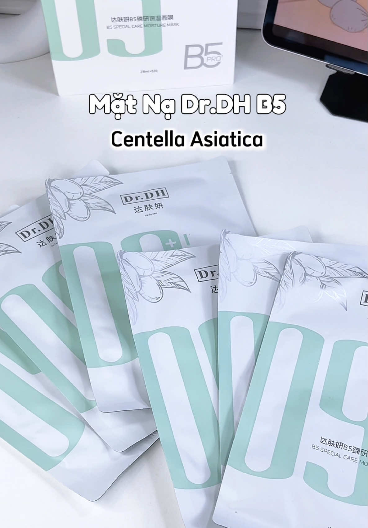 Mặt nạ Dr.Dh B5 cấp ẩm , hỗ trợ phục hồi dịu da . Hộp 6 và 10 miếng  #drdh #matnadrdh #matnab5 #coopa 