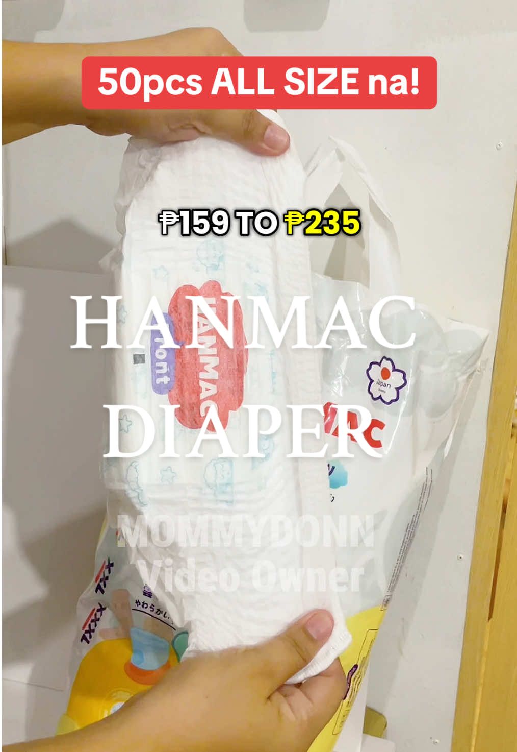 50 pcs all sizes na hanmac diaper #fyp #diaper #hanmacdiaper #hanmacdiaper50pcs 