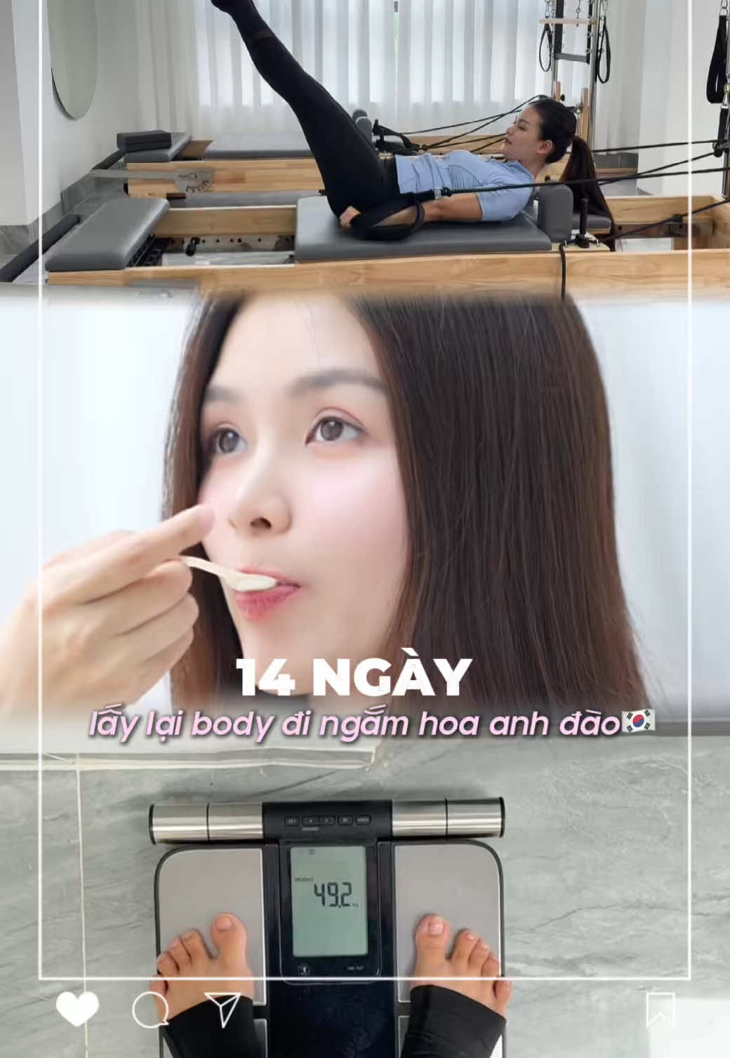 14 ngày lấy lại body đi ngắm hoa anh đào với mẹ bỉm  #THtrueYOGURT #ViNgonThatSuThienNhien #dailyvlog #korea #cherryblossom 