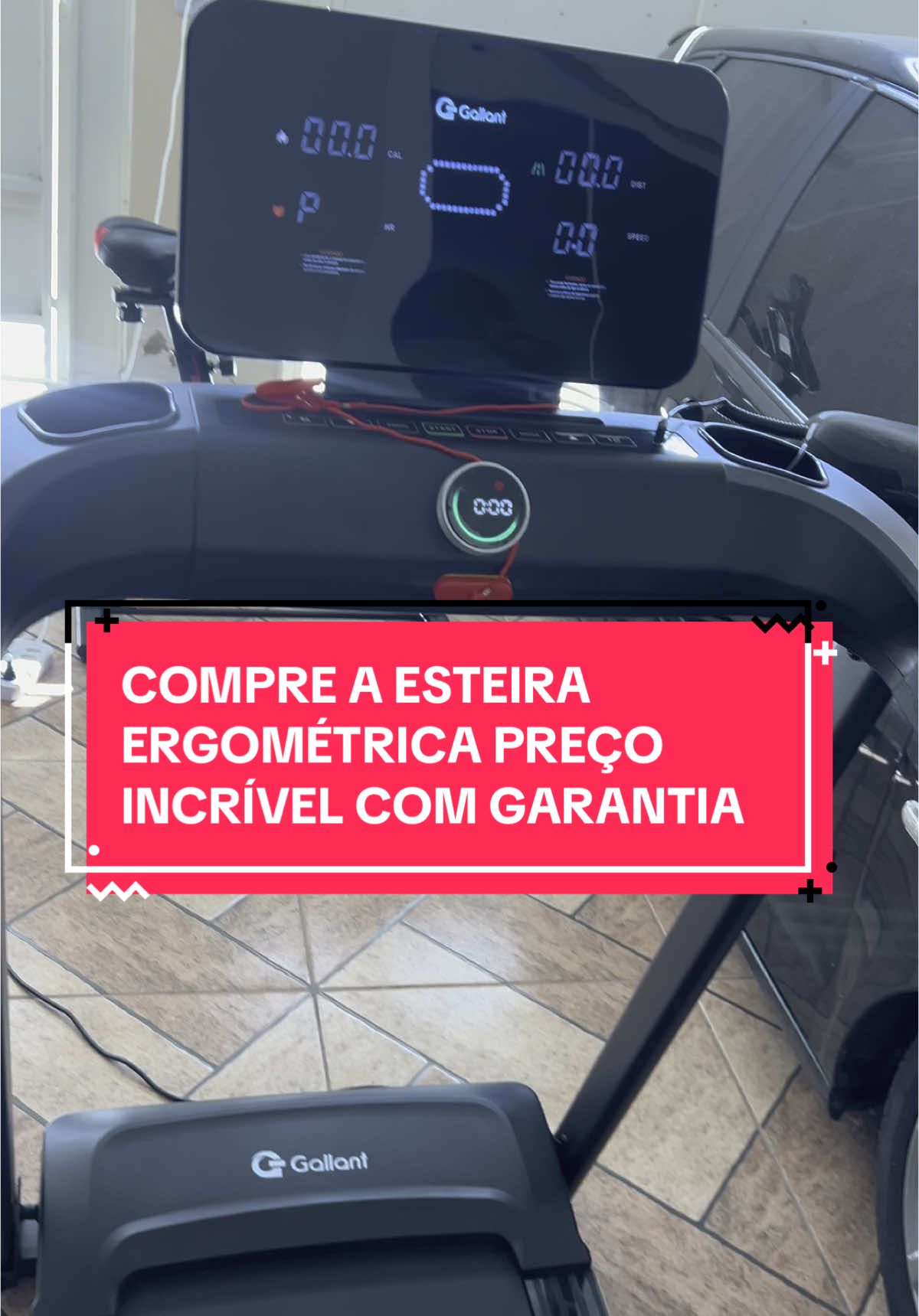 Esteira ergométrica painel digital #esteiraemacademia #esteira #exercicio #emagrecimento #emagrecimentosaudavel #rotinadecasa #cuidadocomasaude #saude #gallant #treinoemcasa 