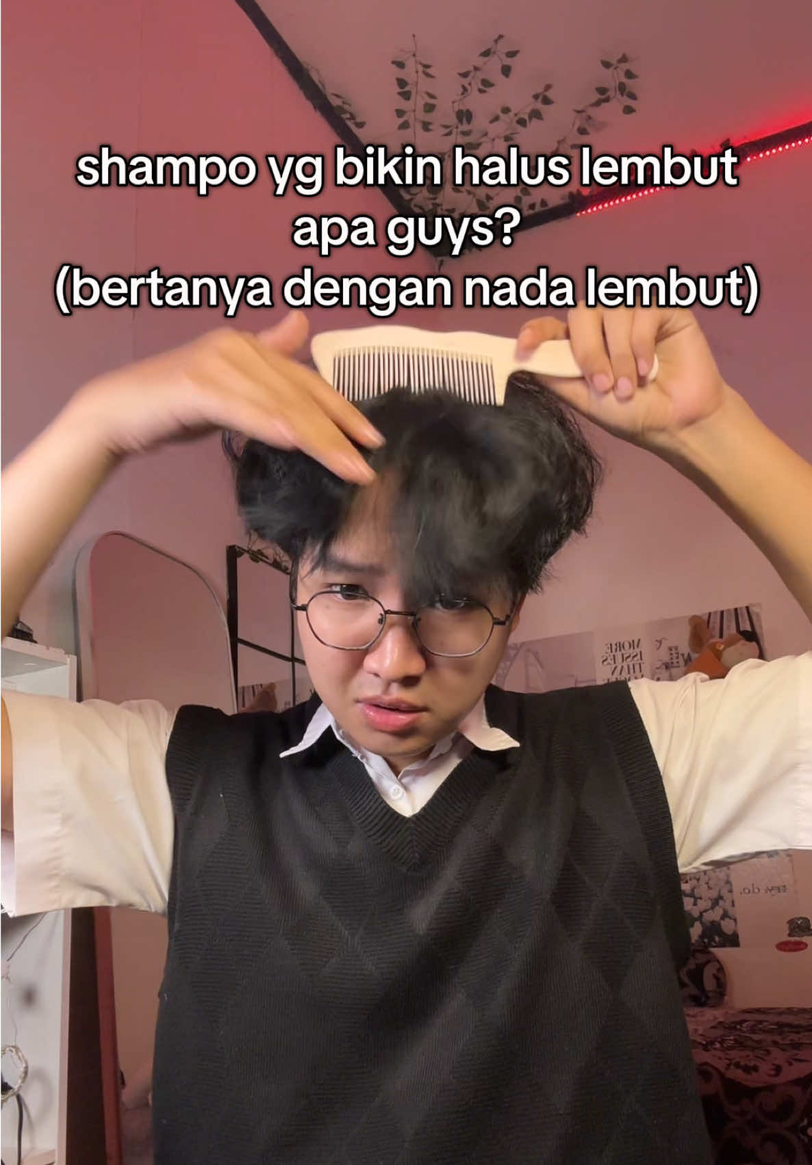 😭serius kalian pake shampo apa? klo dah kering gini di catok juga hasilnya kering kasar jigjrag #shampoo #haircare 