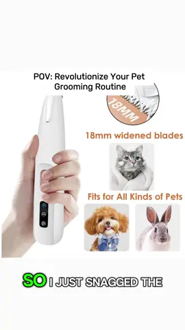 Rechargeable Pet Hair Trimmer Kit, Pet Paw Trimmer, Cordless Quiet Dog Trimmer for Grooming with LED Light, Small Dog Grooming Clippers for Dogs & Cats, Pet Grooming Tool,Waterproof, low noise pet shaver
