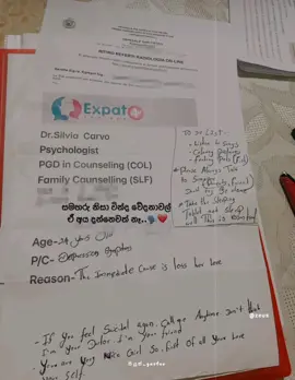Depression හැදෙන තරමටවත් ආදරේ කරන්න කිවුවට ඒක වින්ද කෙනා තමයි ඒකෙ රහ දන්නෙ ..❤️‍🩹 වෙලාවල් අවේලාවල් නැතුව ඇස්වලින් වැටෙන කදුලු නින්දක් නැති රැයවල්  කෑමක් බීමක් නැති දවස්  වචනයක් පිට කරගන්න බැරුව ඔහේ බලන් ඉන්න වෙලාවල් , උබ නිසා මං විදපු වේදනාවක තරම ඉතිං උබ දන්නෑ ... කවදාවත් දැනගන්නෙත් නෑ 🤍🕊️😊 #foryou 