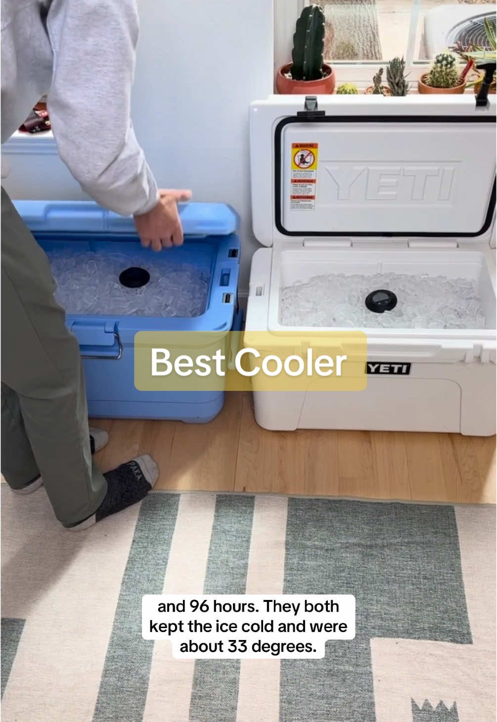 What cooler should we test next? Hit the link in our bio to shop your pick! #coleman #yeti #coolers #yeticooler #Summer #beachcooler #commissionearned 